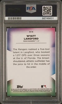 2023 Bowman's Best Shellacked Sh19 Wyatt Langford PSA 10