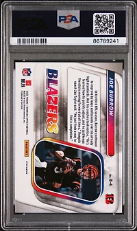 2022 Panini Donruss Optic Blazers B4 Joe Burrow PSA 10