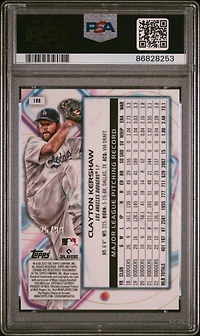 2023 Topps Cosmic Chrome 188 Clayton Kershaw PSA 10