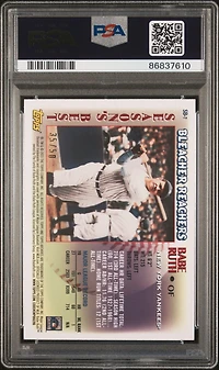 2023 Topps Archives 1997 Topps Season's Best Sb7 Babe Ruth PSA 9