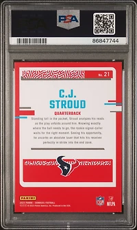 2023 Panini Donruss The Rookies 21 Cj Stroud PSA 9