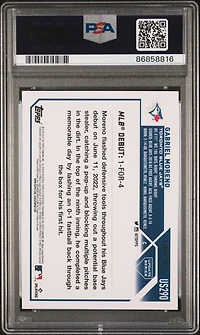 2023 Topps Update Us290 Gabriel Moreno Gold PSA 10