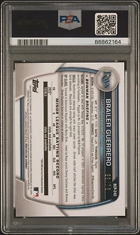 2023 Bowman Chrome Prospects Bcp240 Brailer Guerrero Yellow/orange Vapor Refractor PSA 10