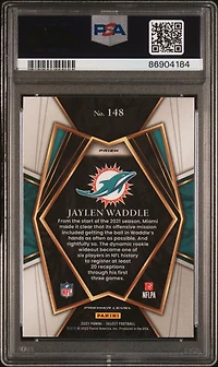 2021 Panini Select 148 Jaylen Waddle Silver Prizm PSA 10