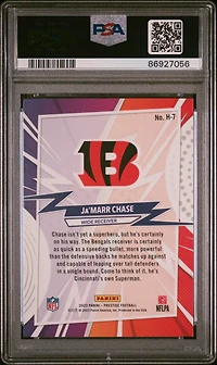 2023 Panini Prestige Heroes H7 Ja'marr Chase PSA 9