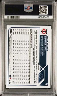 2023 Topps Gilded Collection 76 Byron Buxton Mini Diamond Gold Etch PSA 10