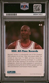 1992 Skybox Usa Basketball Michael Jordan PSA