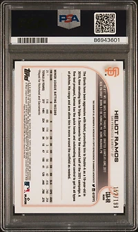 2022 Topps Gilded Collection Topps Chrome Cast In Gold Autographs Cgahr Heliot Ramos PSA 10