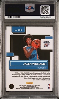 2022 Panini Donruss Optic 235 Jalen Williams PSA 10