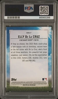 2023 Bowman Mega Box Chrome Sights On September Sos7 Elly De La Cruz PSA 10