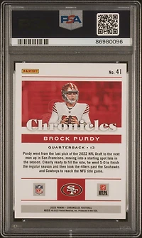 2022 Panini Chronicles 41 Brock Purdy Bronze PSA 9