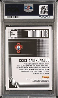 2018 Panini Donruss Dominator D13 Cristiano Ronaldo PSA 10