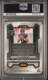 2023 Panini Prizm 339 Cj Stroud Neon Green Pulsar PSA