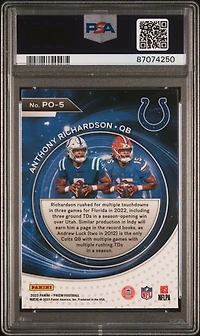 2023 Panini Prizm Portals Po5 Anthony Richardson PSA 10