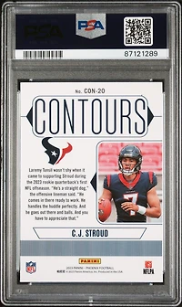 2023 Panini Phoenix Contours Con20 Cj Stroud PSA