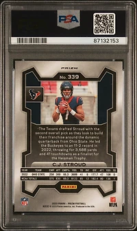 2023 Panini Prizm 339 Cj Stroud Disco Prizm PSA