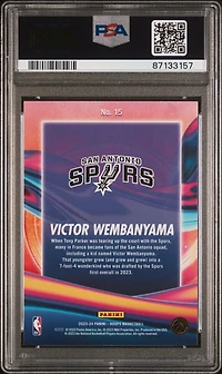 2023 Panini Nba Hoops Anti Gravity 15 Victor Wembanyama PSA 10