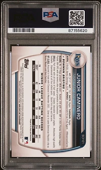 2023 Bowman Chrome Prospects Bcp61 Junior Caminero Lava Refractor PSA 10