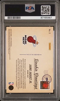 2023 Panini Nba Hoops Rookie Greetings 2 Jaime Jaquez Jr. PSA 10