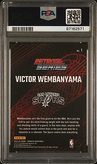 2023 Panini Donruss Retro Series 1 Victor Wembanyama PSA