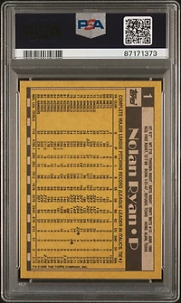 1990 Topps 1 Nolan Ryan PSA 10