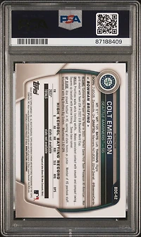 2023 Bowman Draft Bdc42 Colt Emerson PSA 10