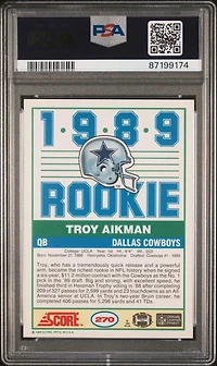 1989 Score 270 Troy Aikman PSA 9