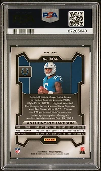 2023 Panini Prizm 304 Anthony Richardson Variation PSA