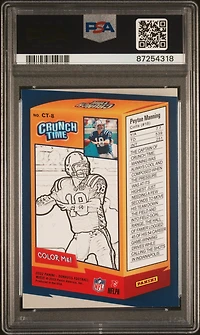 2022 Panini Donruss Crunch Time Ct8 Peyton Manning PSA 9
