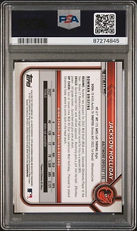 2022 Bowman Draft Chrome Sapphire Edition Bdc168 Jackson Holliday PSA 9