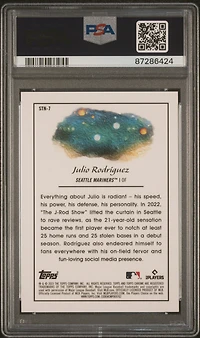 2023 Topps Cosmic Chrome Stars In The Night 7 Julio Rodriguez PSA 10