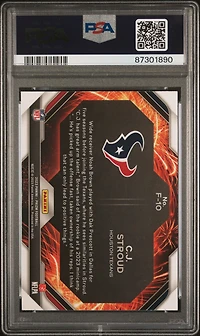 2023 Panini Prizm Fireworks F10 Cj Stroud PSA 10