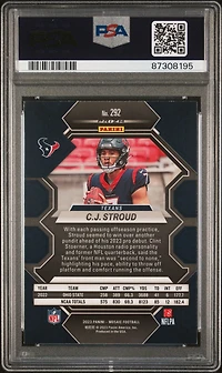 2023 Panini Mosaic 292 Cj Stroud Silver PSA
