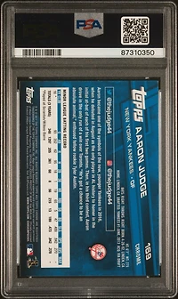 2017 Topps Chrome 169 Aaron Judge PSA 9