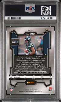 2023 Panini Prizm 390 Jaxon Smith-njigba Lazer Prizm PSA