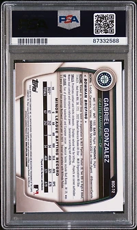 2023 Bowman Draft Bdc72 Gabriel Gonzalez Chrome-aqua Lunar Crater PSA 10