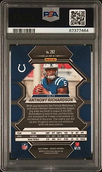 2023 Panini Mosaic 282 Anthony Richardson Reactive Yellow PSA 10