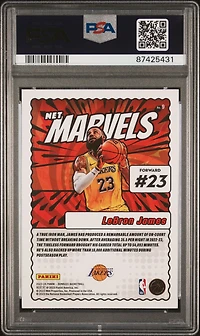 2023 Panini Donruss Net Marvels 9 Lebron James PSA 10
