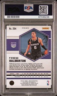 2020 Panini Mosaic 204 Tyrese Haliburton Reactive Yellow PSA 9