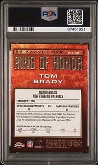 2004 Topps Chrome Ring Of Honor Rh-38 Tom Brady PSA 9