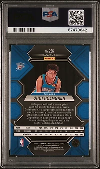2022 Panini Mosaic 236 Chet Holmgren Green PSA 10
