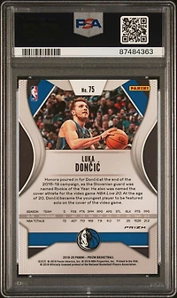 2019 Panini Prizm 75 Luka Doncic Red Ice PSA 10