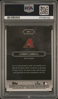 2023 Bowman's Best Astral Projections Ap2 Corbin Carroll PSA 10