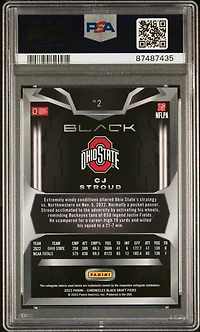 2023 Panini Chronicles Draft Picks Black 2 Cj Stroud PSA 10