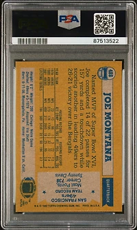 1982 Topps 488 Joe Montana All-pro PSA 9