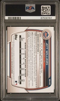 2023 Bowman Draft Bd89 Jett Williams Gold PSA 9