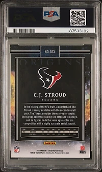 2023 Panini Origins 103 Cj Stroud PSA 8