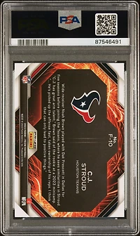 2023 Panini Prizm Fireworks F10 Cj Stroud Green Prizm PSA