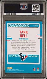 2023 Panini Donruss 341 Tank Dell Optic Preview-blue Scope PSA 10