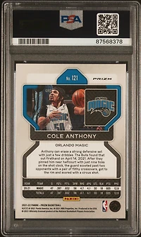2021 Panini Prizm 121 Cole Anthony Purple Wave PSA 10